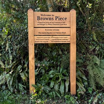 Premium Entrance Ladder Signage With A Mortised Joint, 8 of 12