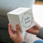 Personalised White Money Box Floral Wreath, thumbnail 2 of 6