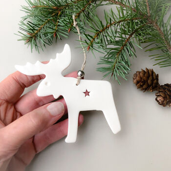 Reindeer Handmade Christmas Tree Decoration, 4 of 4