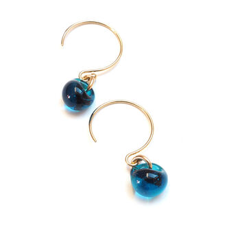 Island Earrings In Deep Blue, 2 of 4