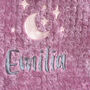 Personalised Initial Embroidered Maroon Baby Blanket, thumbnail 4 of 6