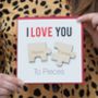 Personalised 'I Love You To Pieces' Magnets Card, thumbnail 4 of 6