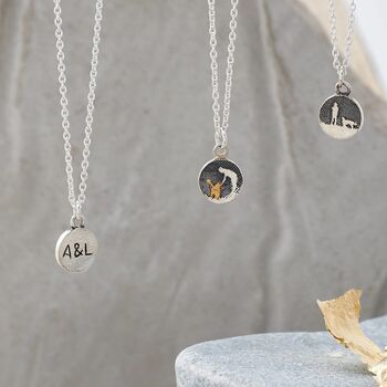 Silver Dog Walkers' Necklace With Personalised Initials, 2 of 5