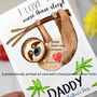 Sloth 1st Father's Day Card, thumbnail 2 of 3