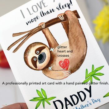 Sloth 1st Father's Day Card, 2 of 3
