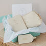 Personalised Birth Flower Design Travel Set And Gift Card, thumbnail 1 of 3