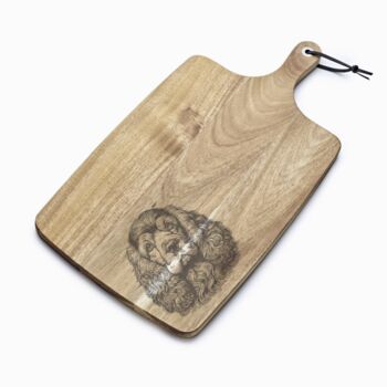 Personalised English Cocker Spaniel Engraved Acacia Serving Board, 8 of 8