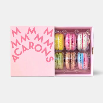 Vegan Signature Macarons Gift Box Of Six, 3 of 11