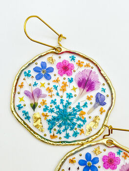Large Statement Necklace With Forget Me Not And Pink Flowers, 6 of 12