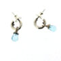 Sterling Silver And Gold Vermeil Gemstone Mini Hoops, thumbnail 7 of 12