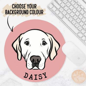 Personalised Labrador Mouse Mat, 2 of 5