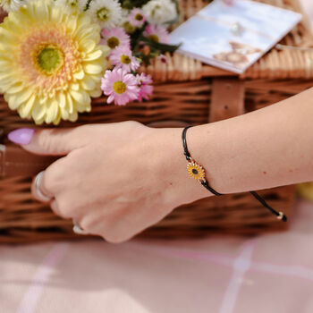 Wonderful Mum Sunflower Bracelet, 3 of 5