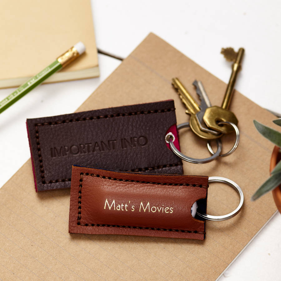 Leather Usb Stick Holder And Keyring By Parkin & Lewis