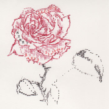 Personalisable Red Rose Typewriter Art Print, 5 of 12