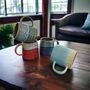 Set Of Four Reactive Glaze Mugs In Seashore Glazes, thumbnail 3 of 5