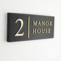 Personalised House Sign With Dividing Line, thumbnail 6 of 10