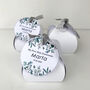 Personalised White Favour Boxes With Round Tags, thumbnail 1 of 3