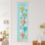 Personalised Balloons Height Chart, thumbnail 1 of 8