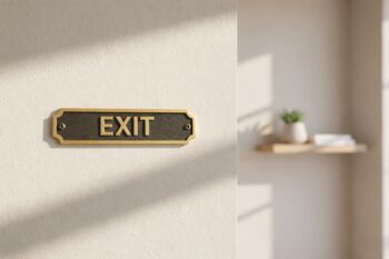 Customisable Brass With Black Plaque For Indications, 6 of 7