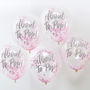 Pink About To Pop Baby Shower Confetti Balloons, thumbnail 1 of 3