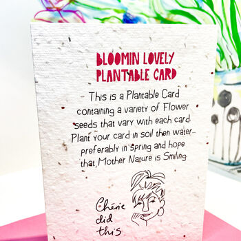 Blooming Plantable Mothers Day Card, 4 of 5