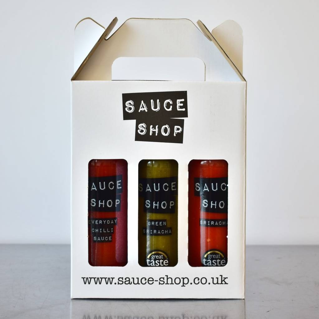 sauce shop chilli sauce gift box by sauce shop