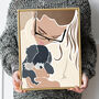Custom Family Portrait Modern Wall Art People Print, thumbnail 7 of 11