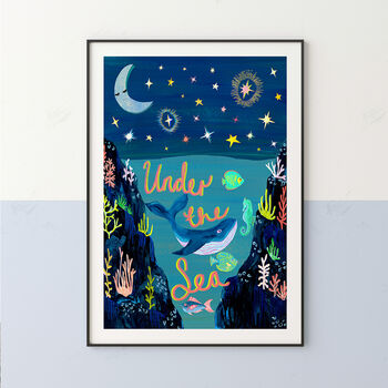 Under The Sea Nursery Print, 3 of 10