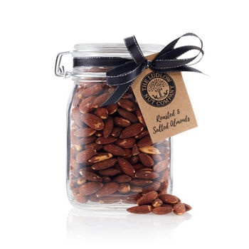 Luxury Roasted And Salted Almonds Gift Jar, 2 of 2