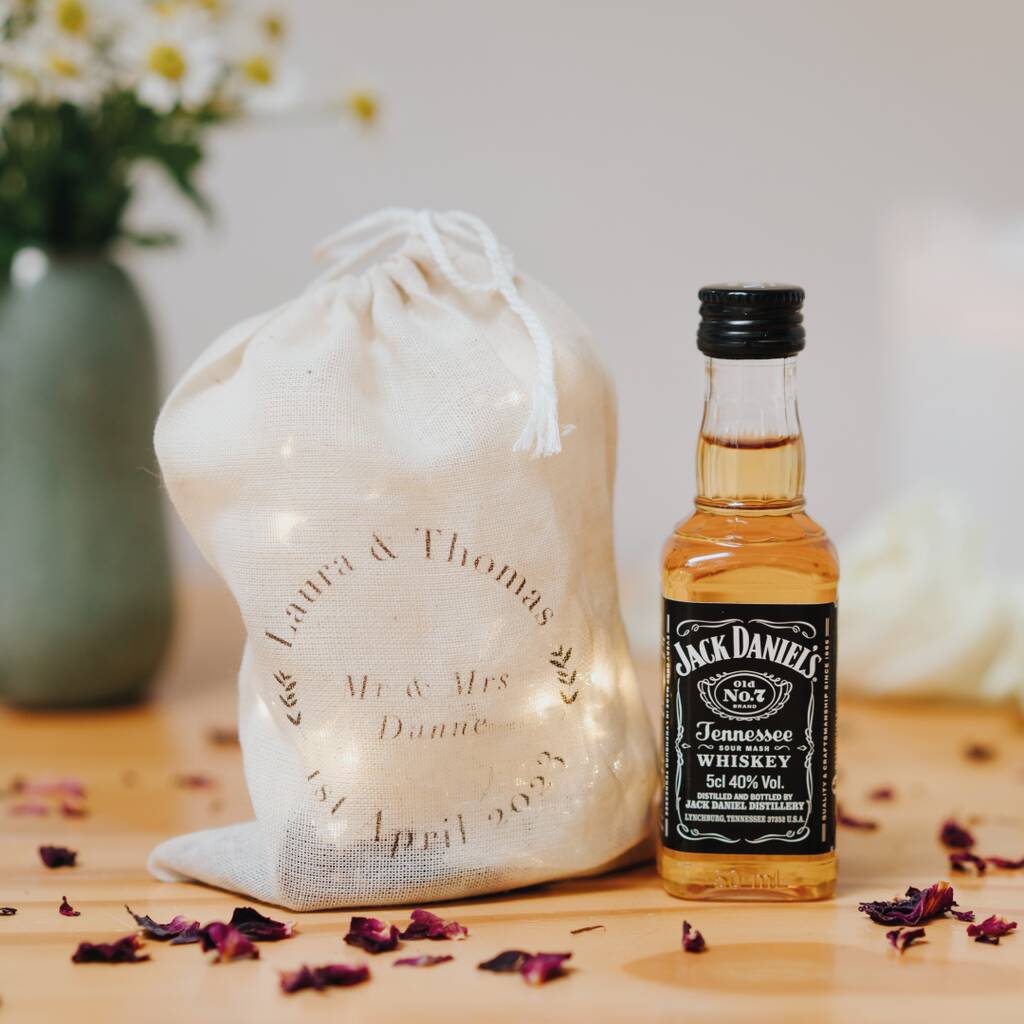 Jack Daniels Whiskey Personalised Wedding Favour 5cl, 1 of 10