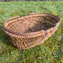 Set Of Two Natural Willow Wicker Garden Trug Baskets, thumbnail 7 of 7