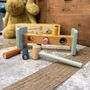 Personalised Wooden Hammer Bench Gift For Baby, thumbnail 2 of 4