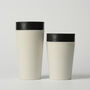 Circular And Co Coffee Cup Made From Paper Cups 8oz Chalk And Black, thumbnail 3 of 8