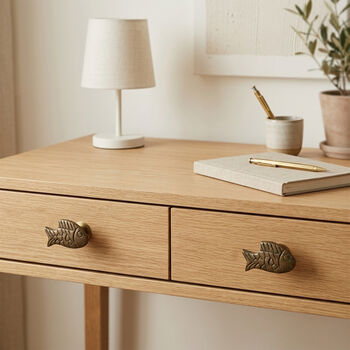 Vintage Brass Fish Cabinet Knob, 2 of 8