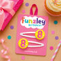 8th Birthday Hair Clips, thumbnail 1 of 2