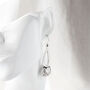 Silver Plated Large Drop Earrings, thumbnail 6 of 7