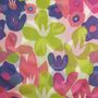100% Organic Cotton Pink And Green Retro Poppy Scarf, thumbnail 5 of 7
