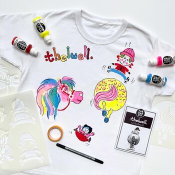 Thelwell Pony Diy T Shirt Painting Craft Box, 4 of 9