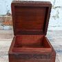 Floral Carved Wooden Jewellery Box, thumbnail 3 of 8