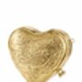 Heart Shape Gold Engraved Bird Purse Mini, thumbnail 2 of 7