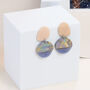 Acrylic Marble Print Earrings, thumbnail 4 of 9