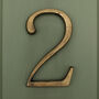 Premium Floating Plain House Numbers In Heritage Finish, thumbnail 7 of 12