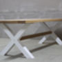 King's Cross Oak Dining Table With X Frame, thumbnail 4 of 6