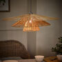 Natural Rattan Triple Tier Ceiling Shade, thumbnail 2 of 5