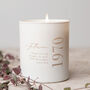 50th Birthday Gift For Her Personalised Scented Candle, thumbnail 1 of 10