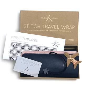 Stitch Your Design Luxury Leather Jewellery Wrap, 11 of 12