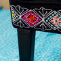 Black Embroidered Floral Armchair, thumbnail 5 of 8