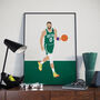 Jayson Tatum Boston Celtics Basketball Poster, thumbnail 1 of 4