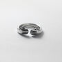 Sterling Silver Adjustable Hug Ring, thumbnail 2 of 5