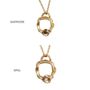 Small Branch Gold Vermeil Plated Birthstone Necklace, thumbnail 9 of 12